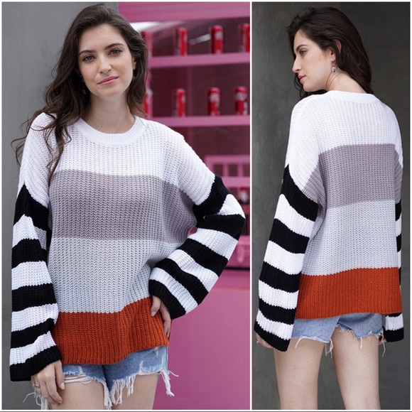 ✨LAST ONE✨Mixed stripe sweater tunic - Picture 6 of 6